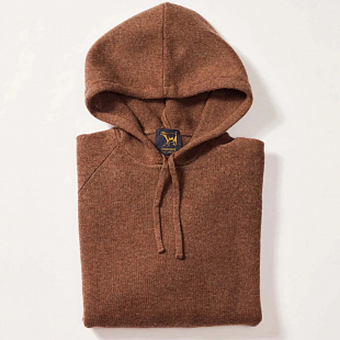 3Картинка Osborne Lambswool Hoodie Tobacco